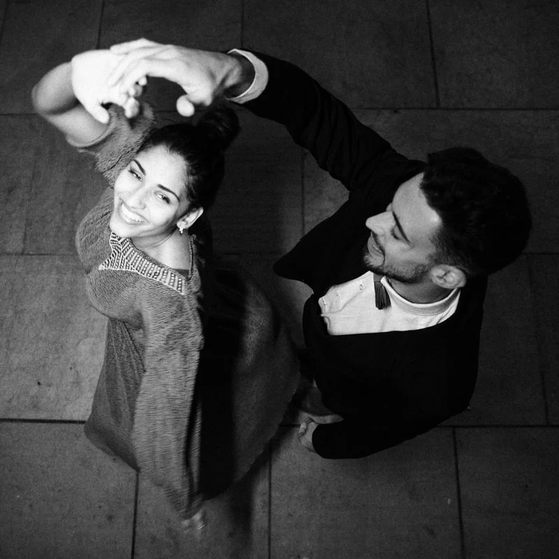 Private ballroom coaching for a couple